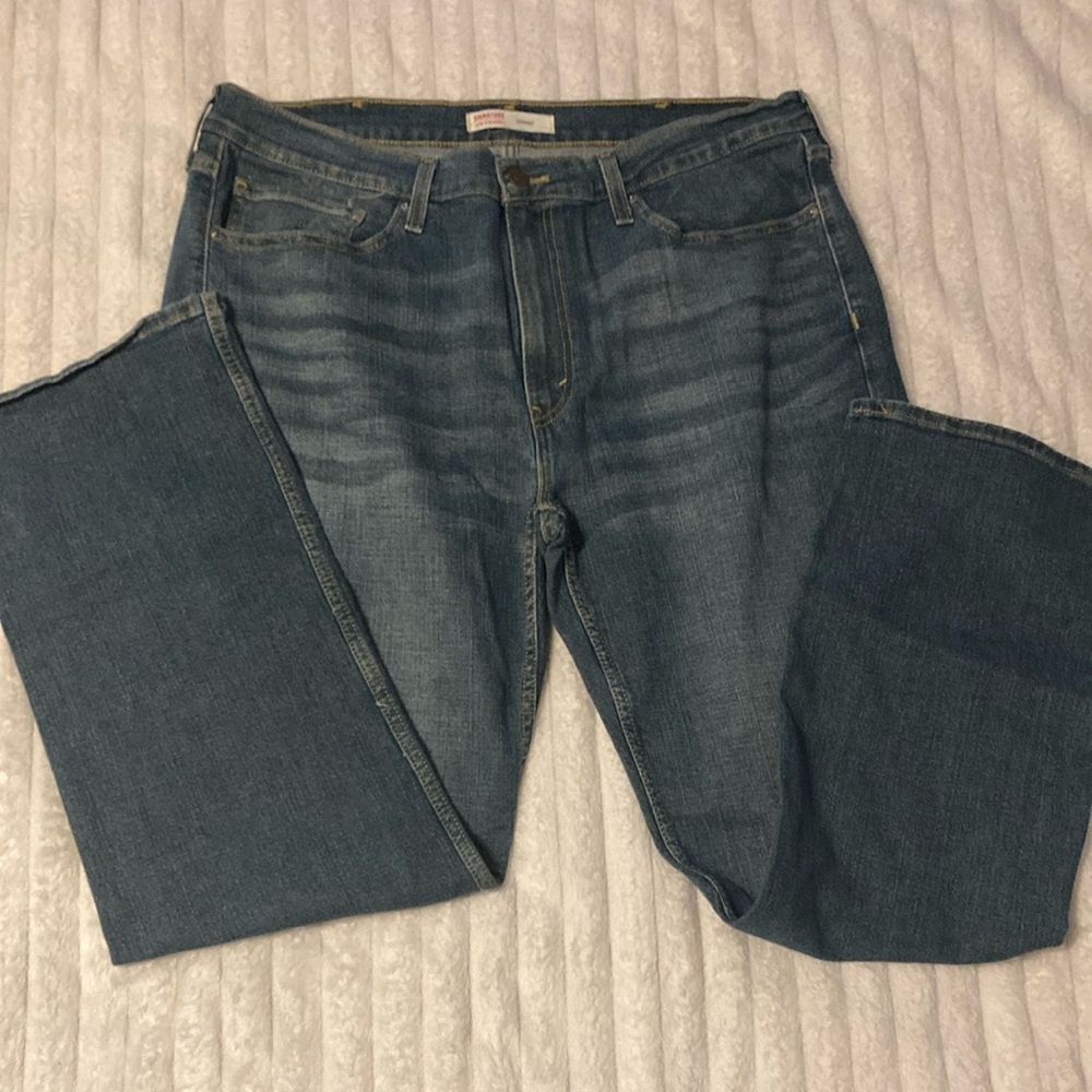 Signature by Levi Strauss Blue Straight Jeans
